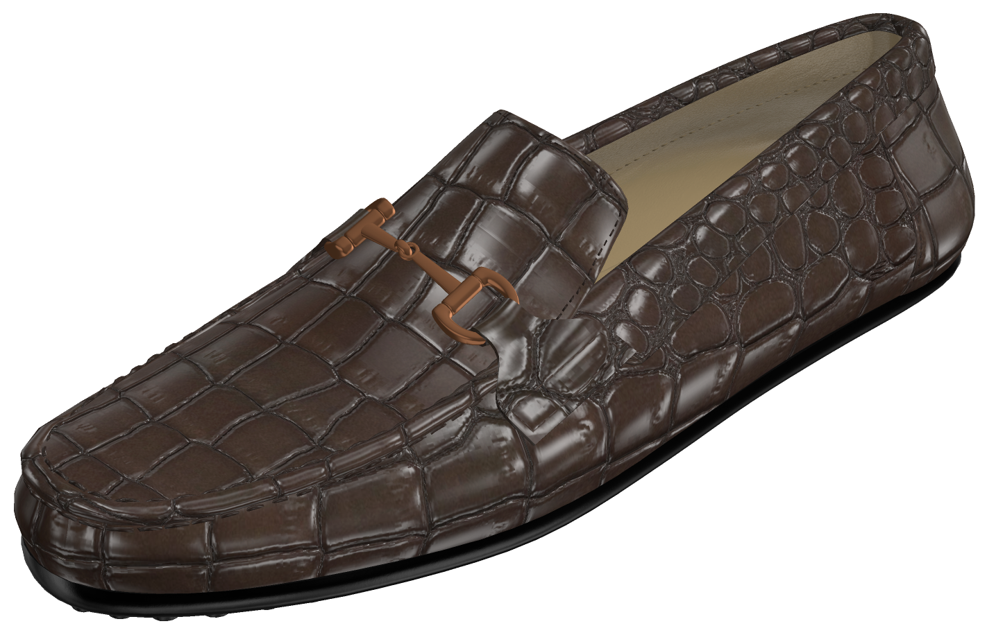 Take your look to the next level with the Marcello comfort Chocolate Gator Driver shoes. Handcrafted in Spain with luxe chocolate leather, alligator stamped for rich style and grip rubber soles, these shoes make a fashionable impression with their classic fit and comfortable foot bed. Perfect for any occasion. A great look with jeans or shorts.
