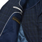 Marcello Italian Navy Plaid sport coat