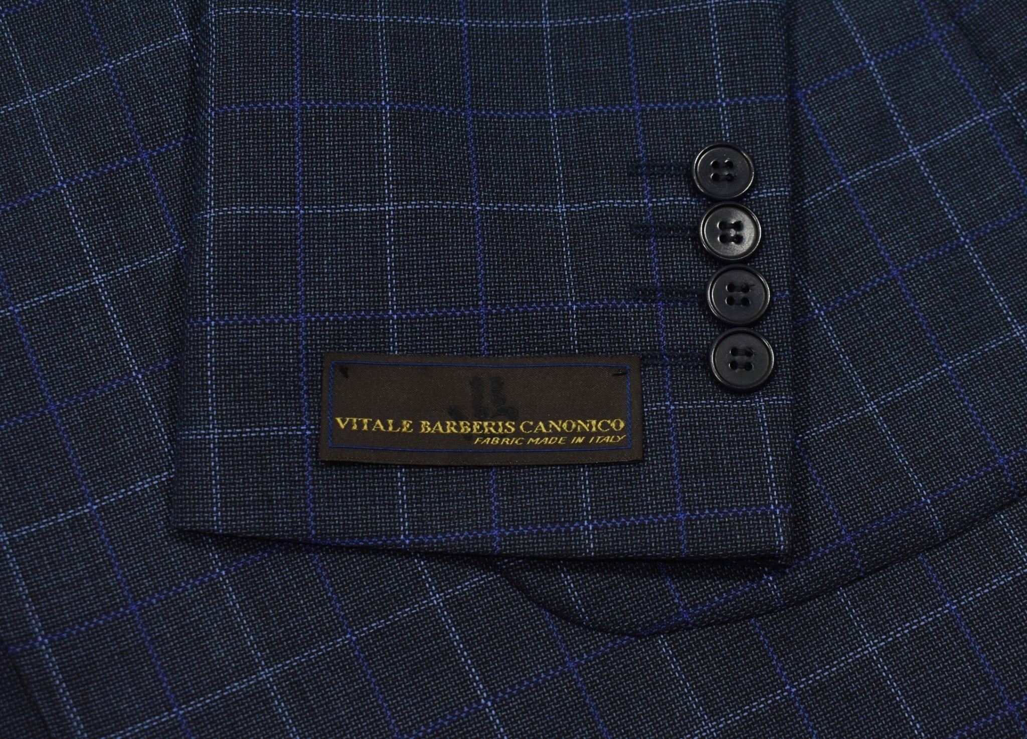 Marcello Italian Navy Plaid sport coat