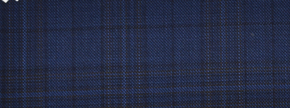 Marcello sport coat navy plaid fabric.