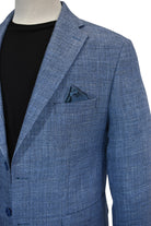 Marcello Italian blue weave sport coat.