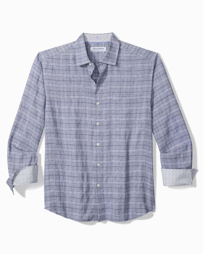 Blue plaid shirt