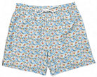 Marcello floral patterned shorts with a drawstring on a white background