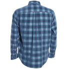 Blue plaid shirt on a white background
