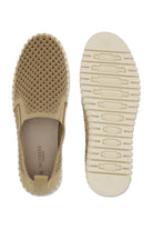 Stay comfortable and stylish with the Latte Perforated Shoe from Marcello.