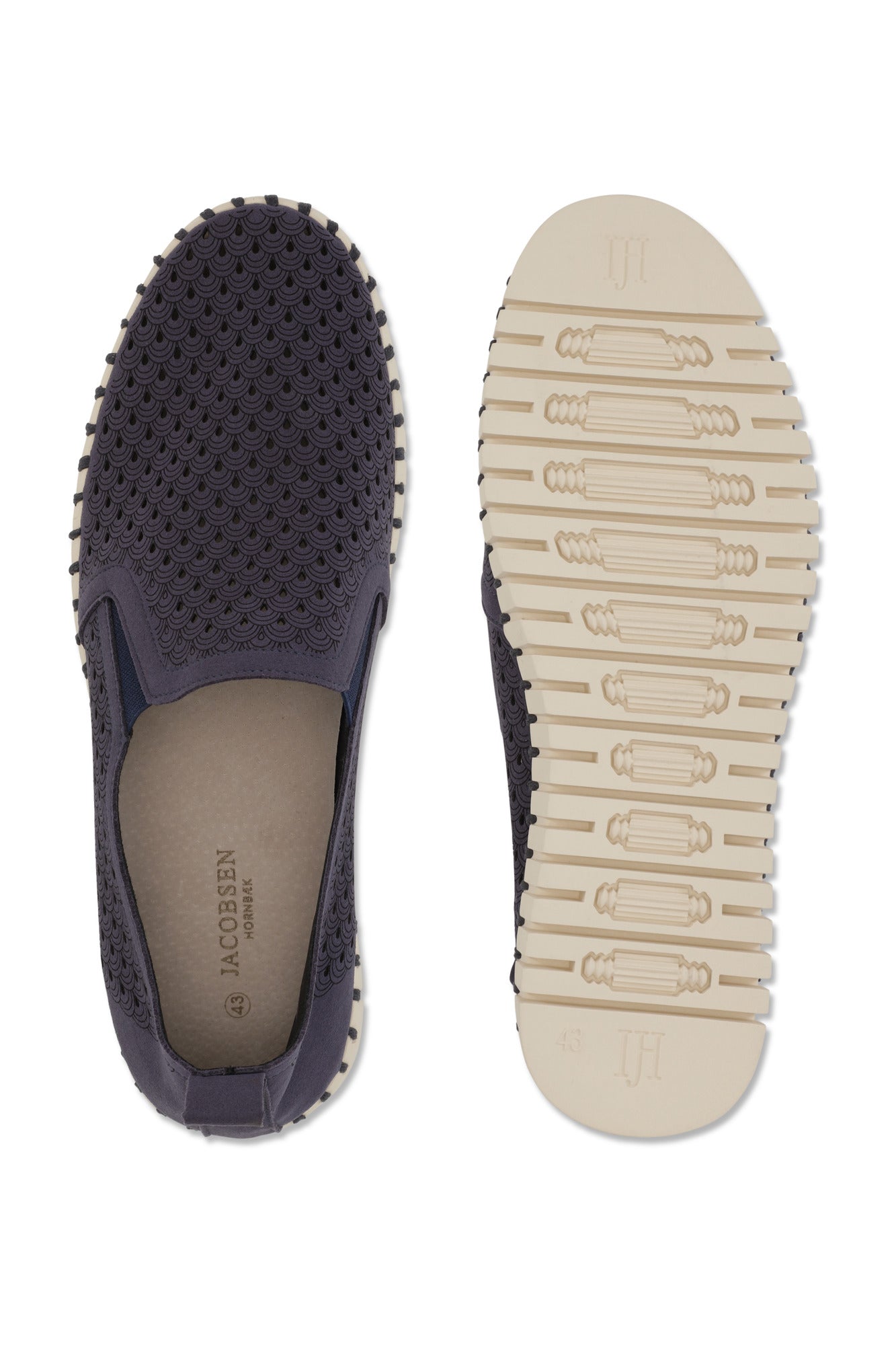 Stay comfortable and stylish with the Navy Perforated Shoe from Marcello.