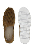 Stay comfortable and stylish with the Cashew Perforated Shoe from Marcello