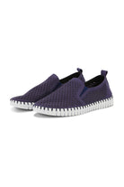 Stay comfortable and stylish with the Navy Perforated Shoe from Marcello.