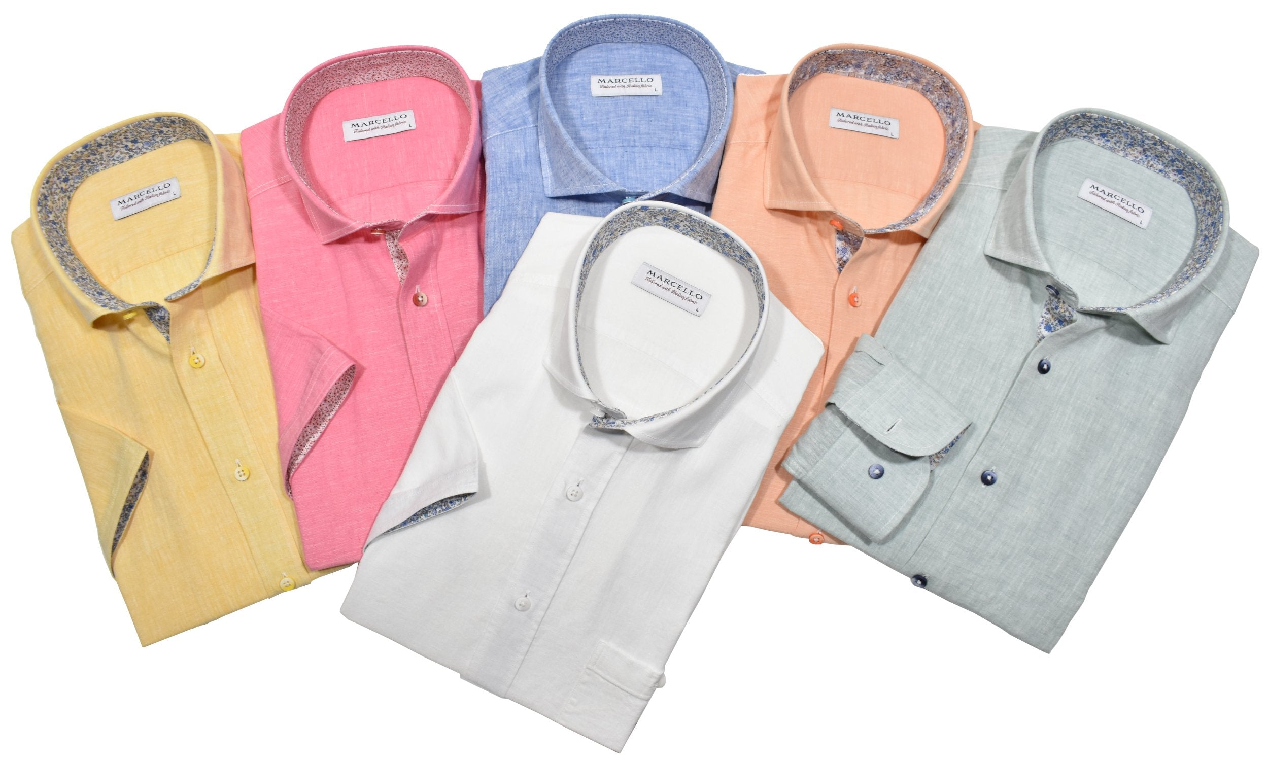 Elevate your style with our Marcello Boardwalk Cotton Linen Sport Shirt.