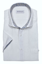 Elevate your style with our Marcello Boardwalk Cotton Linen Sport Shirt.