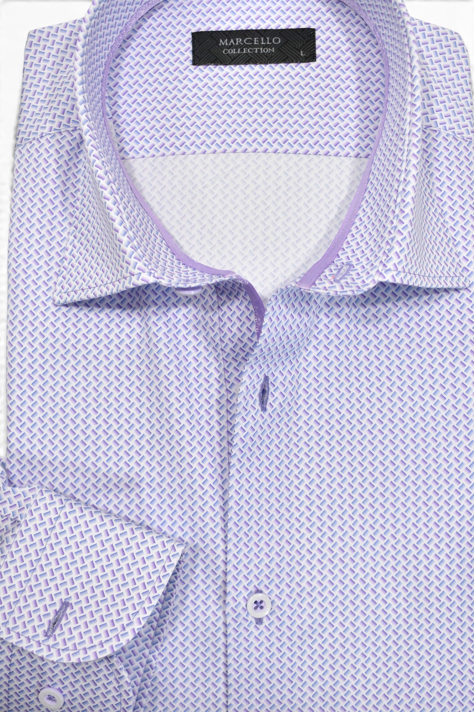 Plum Stream Roll Collar by Marcello