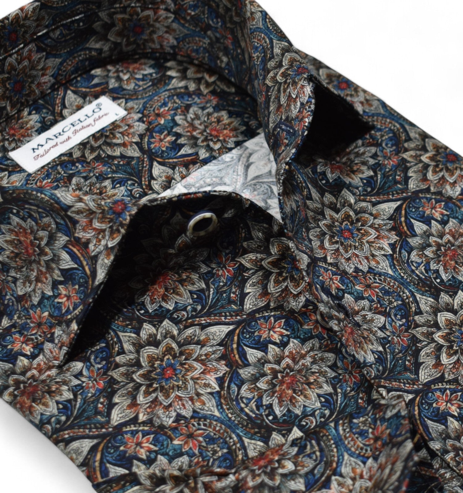 Experience luxurious comfort and beauty with the Marcello FloraBurst Roll Collar.