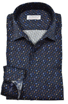 Experience a perfect blend of style and comfort with our Marcello Cityscape Roll Collar Shirt.