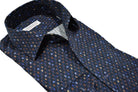 Experience a perfect blend of style and comfort with our Marcello Cityscape Roll Collar Shirt.