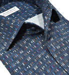 Elevate your wardrobe with our Marcello Teardrop Hopsack Roll Collar.