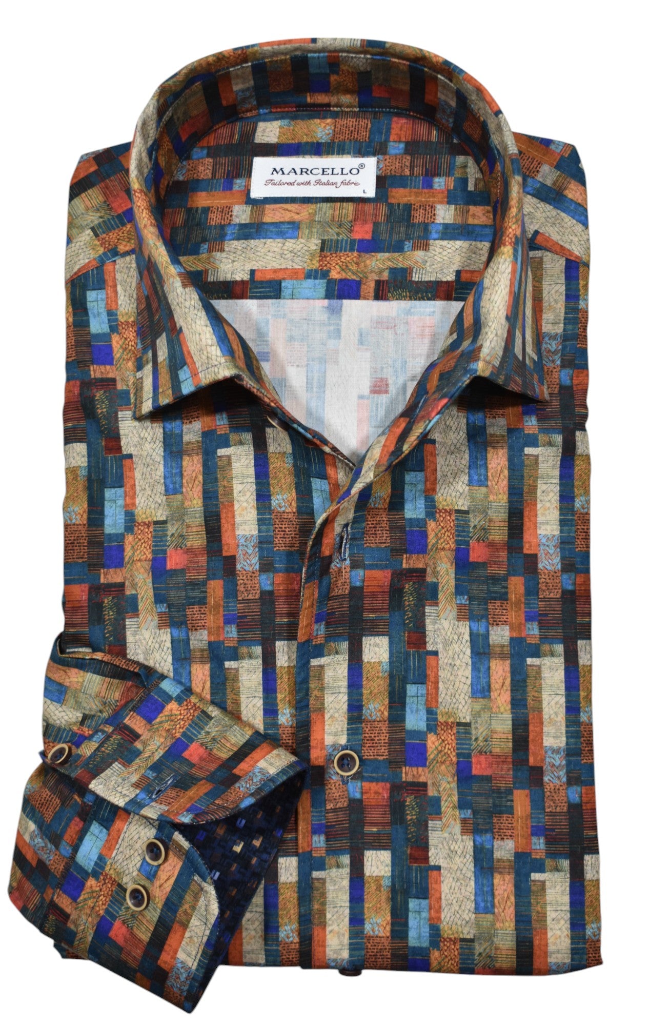 Experience the vibrant Tempe nightlife in style with our Marcello Tempe Color Block shirt. 