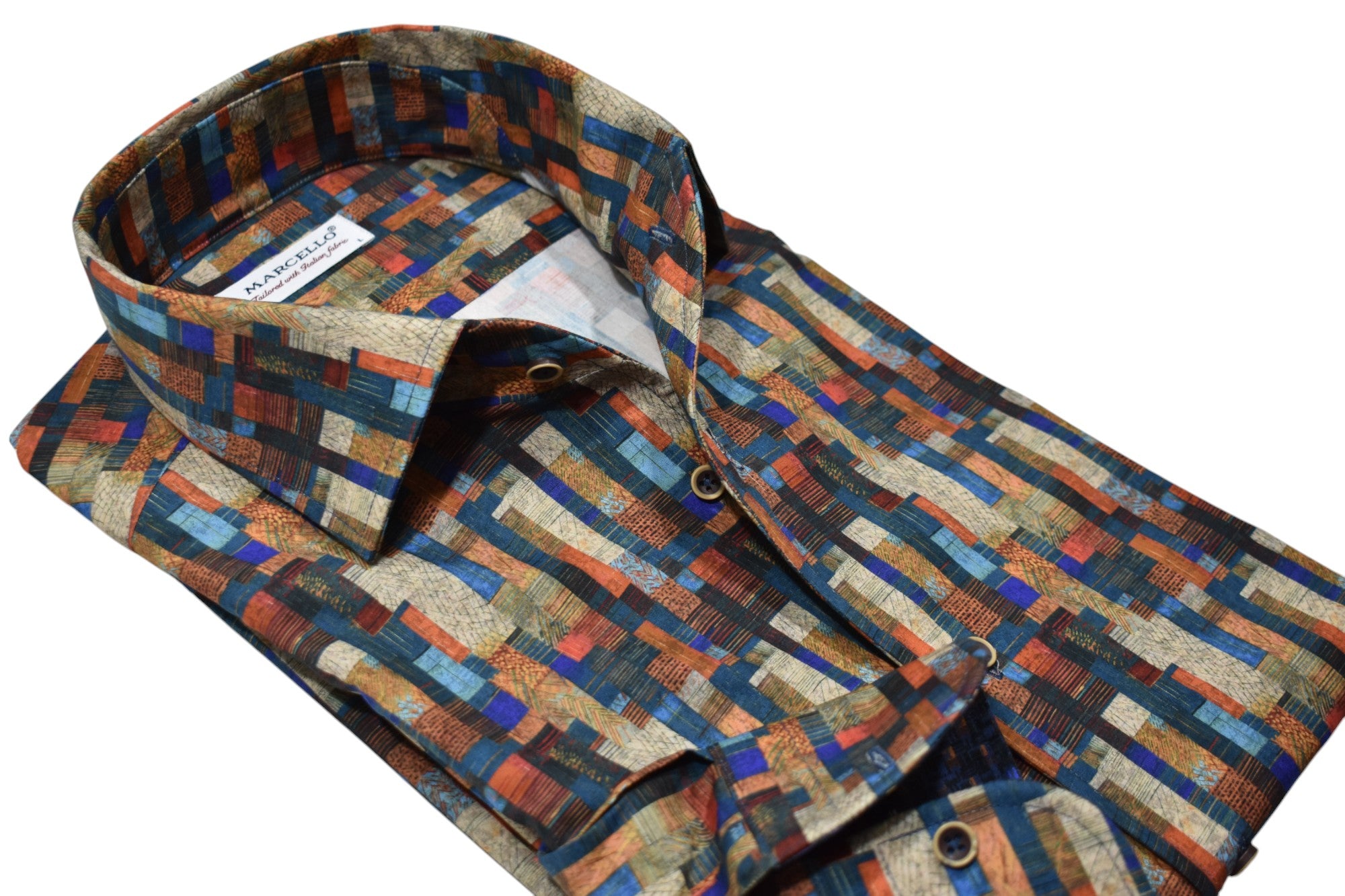 Experience the vibrant Tempe nightlife in style with our Marcello Tempe Color Block shirt. 