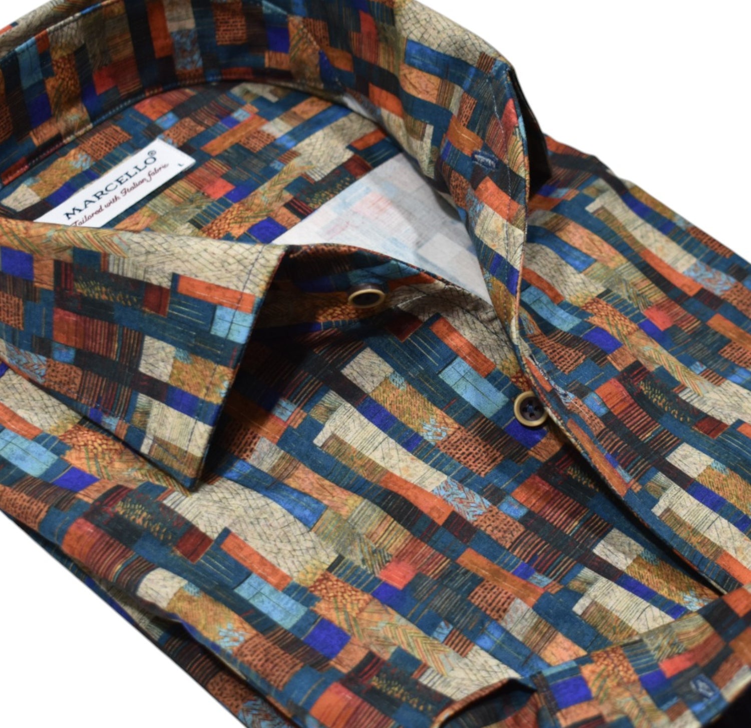 Experience the vibrant Tempe nightlife in style with our Marcello Tempe Color Block shirt. 