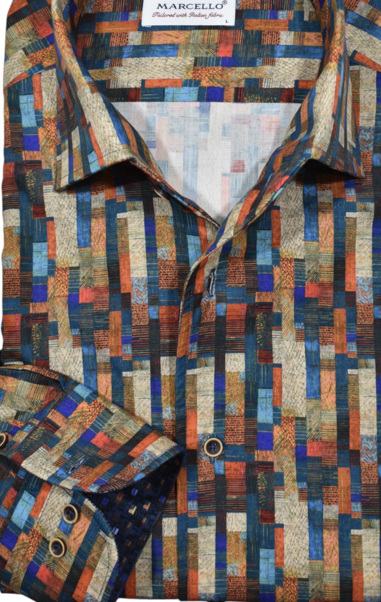 Experience the vibrant Tempe nightlife in style with our Marcello Tempe Color Block shirt.