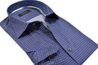 Monaco slate micro print sport shirt by Marcello