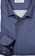 Experience luxury and style with our Marcello Monaco Micro Print shirt.
