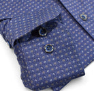 Monaco slate micro print sport shirt by Marcello