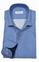 Experience ultimate comfort and style with our Marcello Soho Blue Roll Collar.