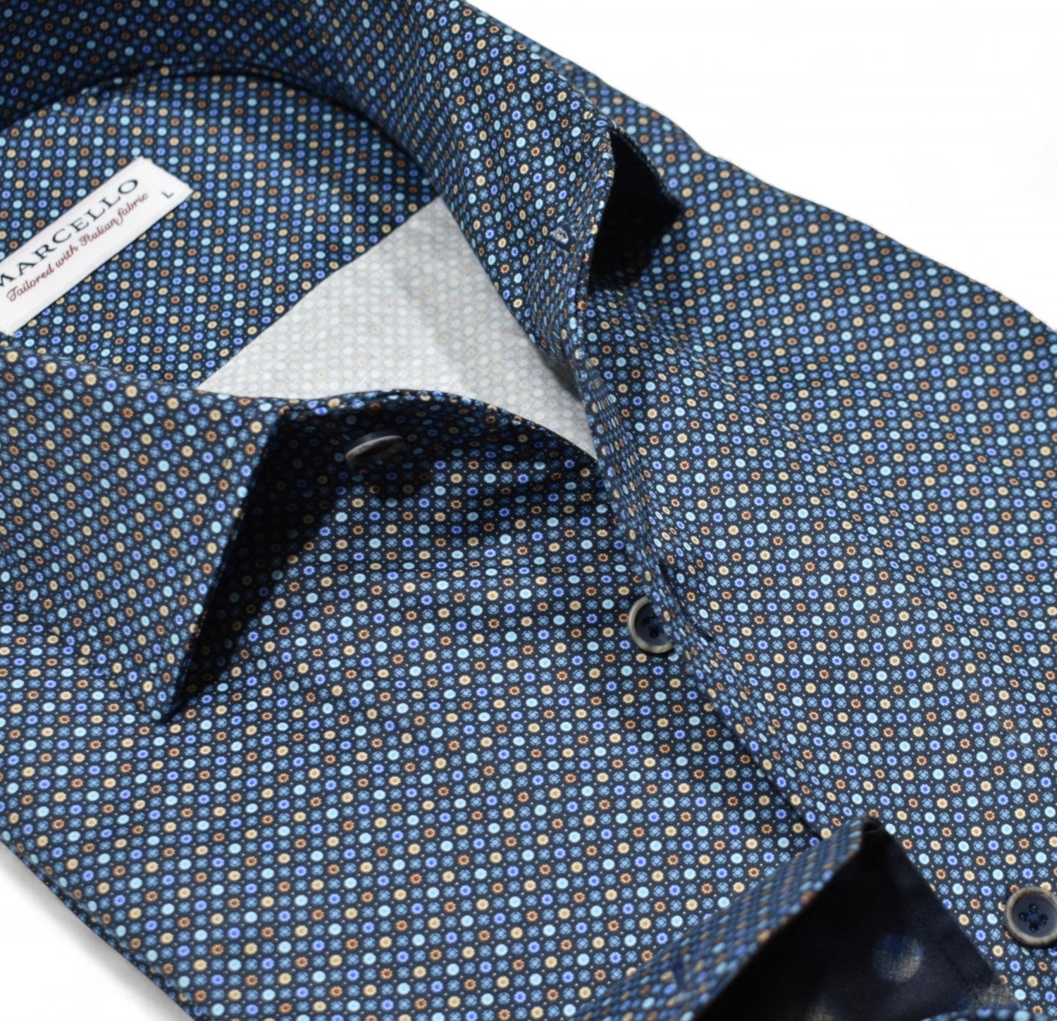 The Marcello Ringley Indigo Roll Collar is a versatile and stylish shirt that elevates any outfit.