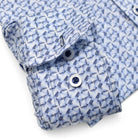 Marcello sky to navy interlok shirt.