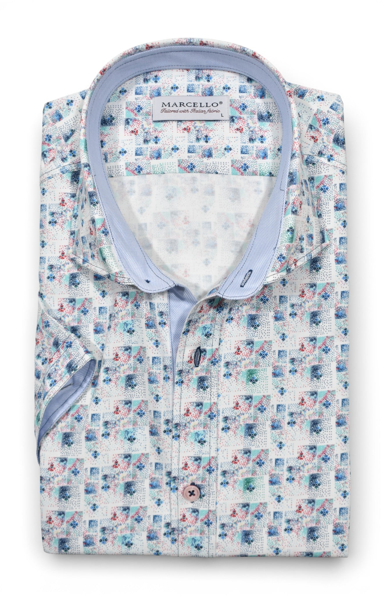 Marcello short sleeve spring print shirt.