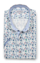 Marcello short sleeve spring print shirt.