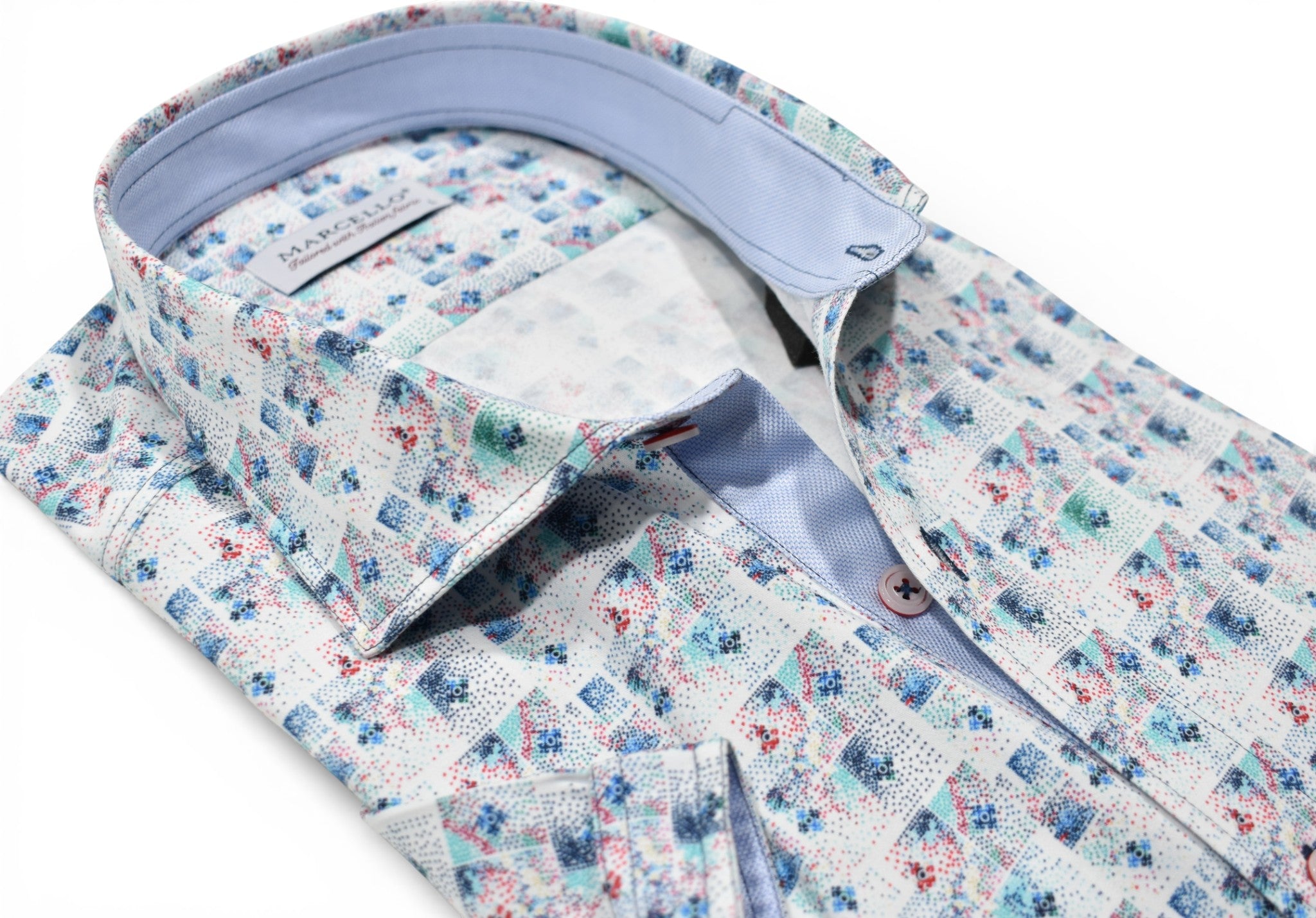 Marcello short sleeve spring print shirt.