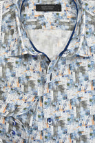 Marcello ocean abstract print shirt.