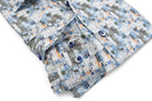 Marcello ocean abstract print shirt.