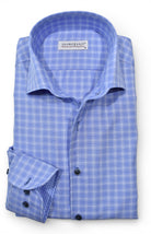 Marcello premium sky blue cotton shirt.