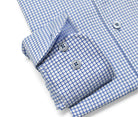 Marcello small blue check shirt.