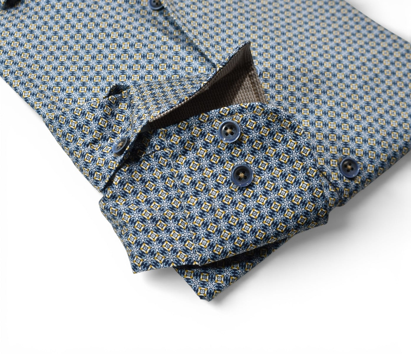 Marcello gold diamond shirt.