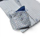 Marcello fine open geometric shirt.