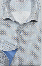 Marcello fine open geometric shirt.