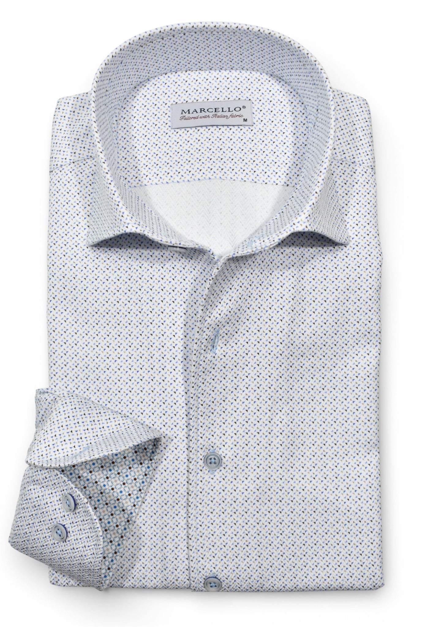 Marcello open star medallion shirt.