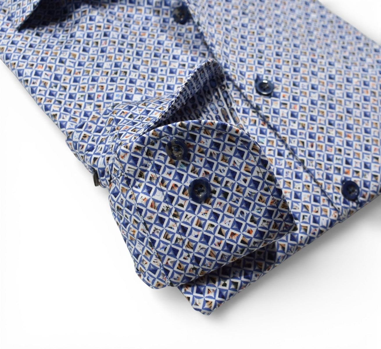 Marcello blue shirt.