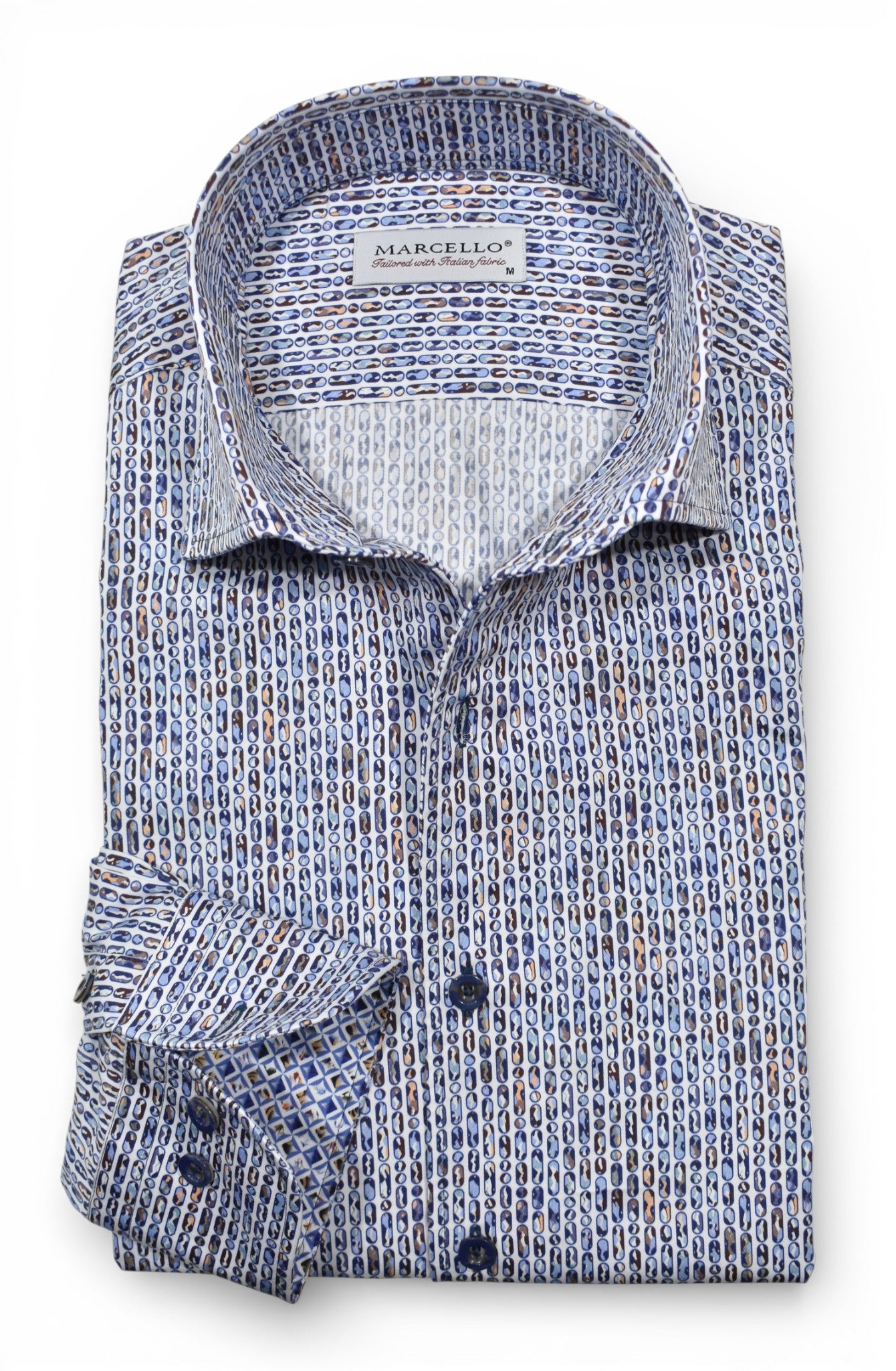 Marcello vertical ovals shirt.