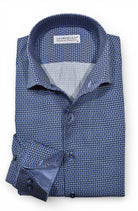 Marcello blue shades shirt.