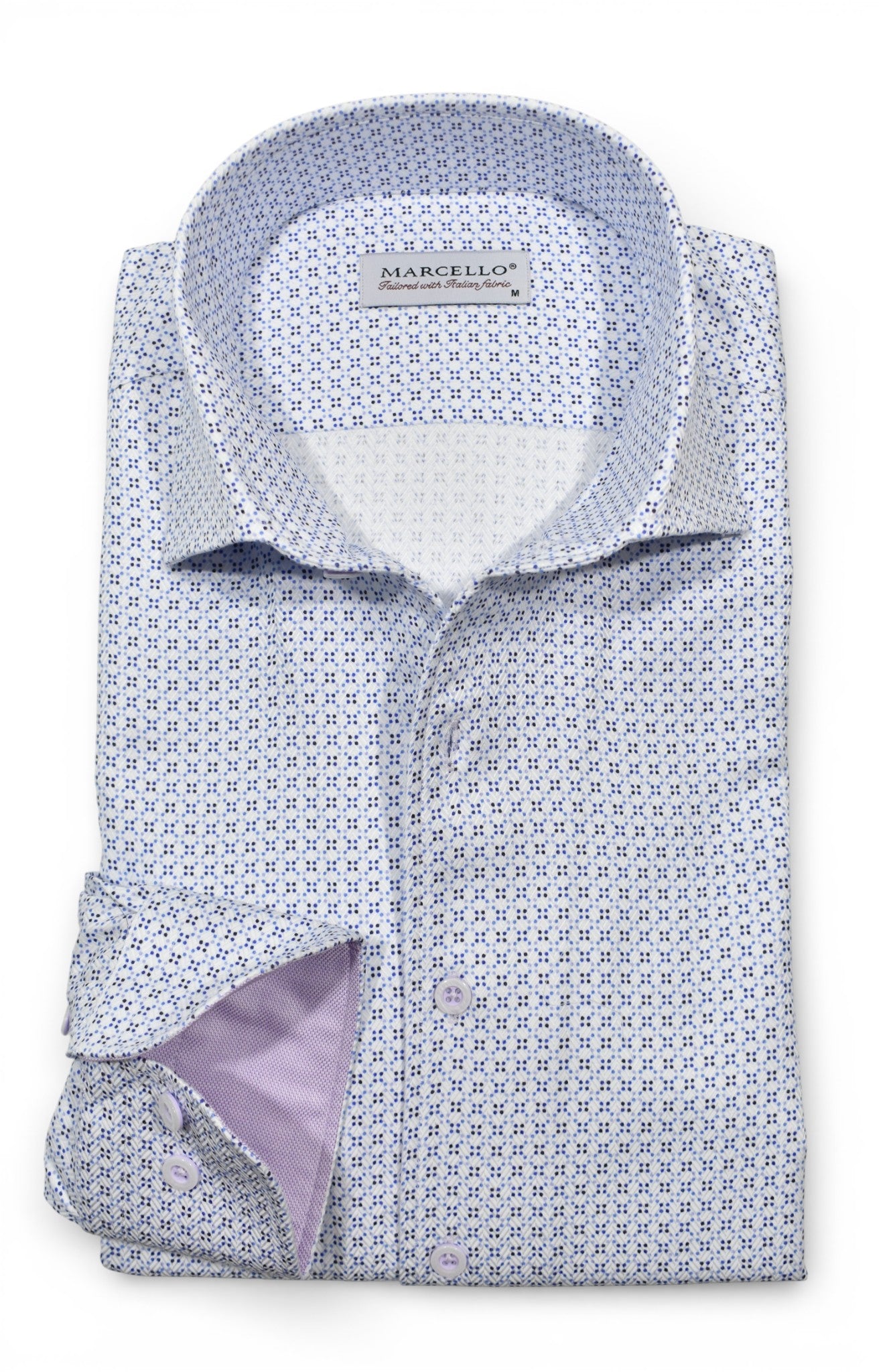Marcello open medallion print shirt.
