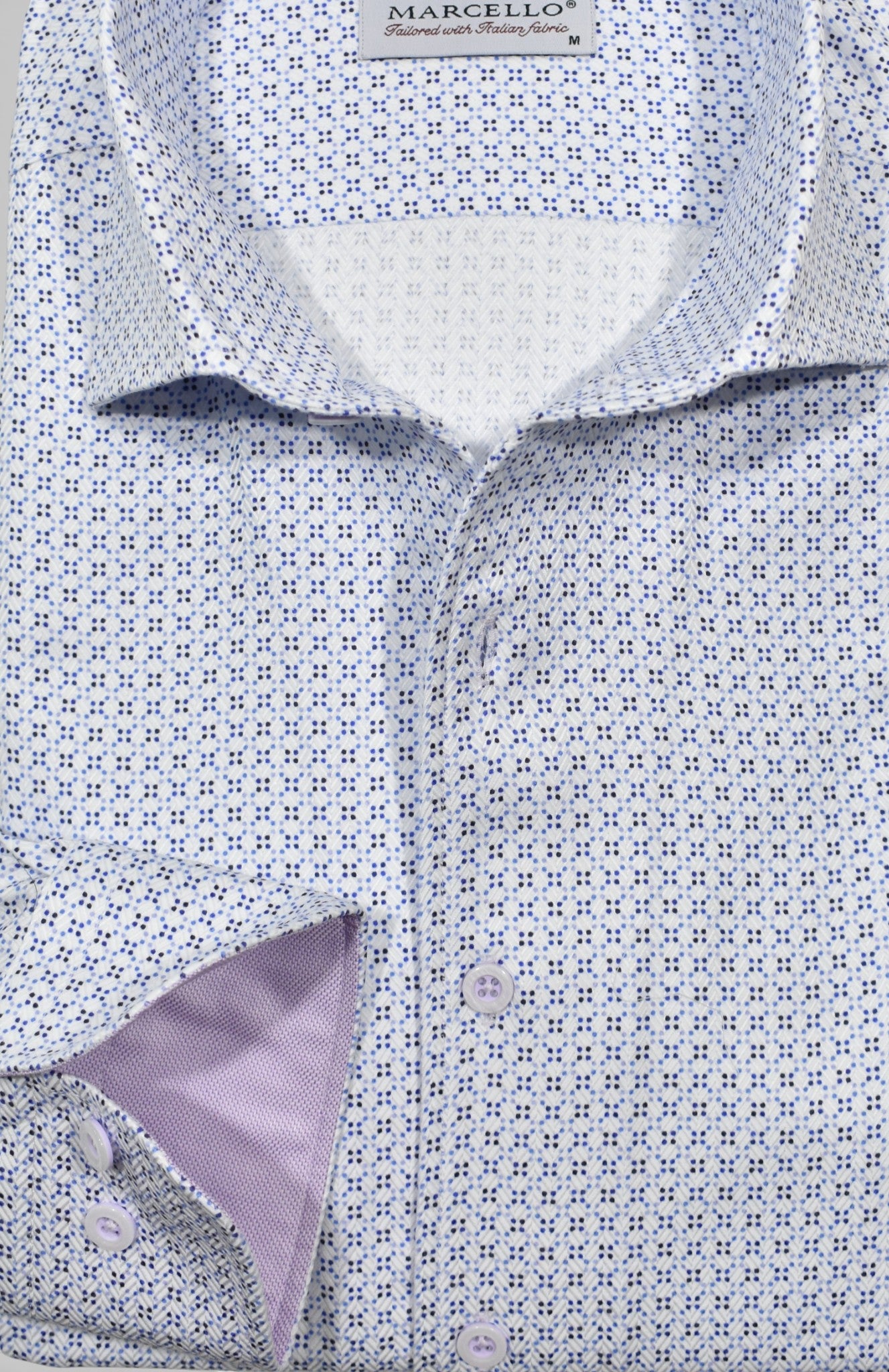 Marcello open medallion print shirt.