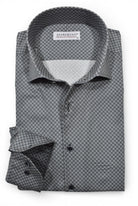 Marcello gray and slate medallion shirt.