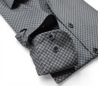 Marcello gray and slate medallion shirt.