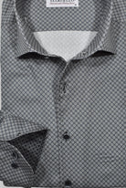 Marcello gray and slate medallion shirt.