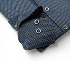 Marcello navy diamonds shirt.