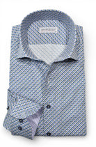 Marcello soft glow diagonal print shirt.